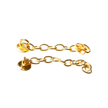 Orthodontic Gold Button Chain